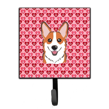Jensendistributionservices Red Corgi Hearts Leash or Key Holder MI1716579
